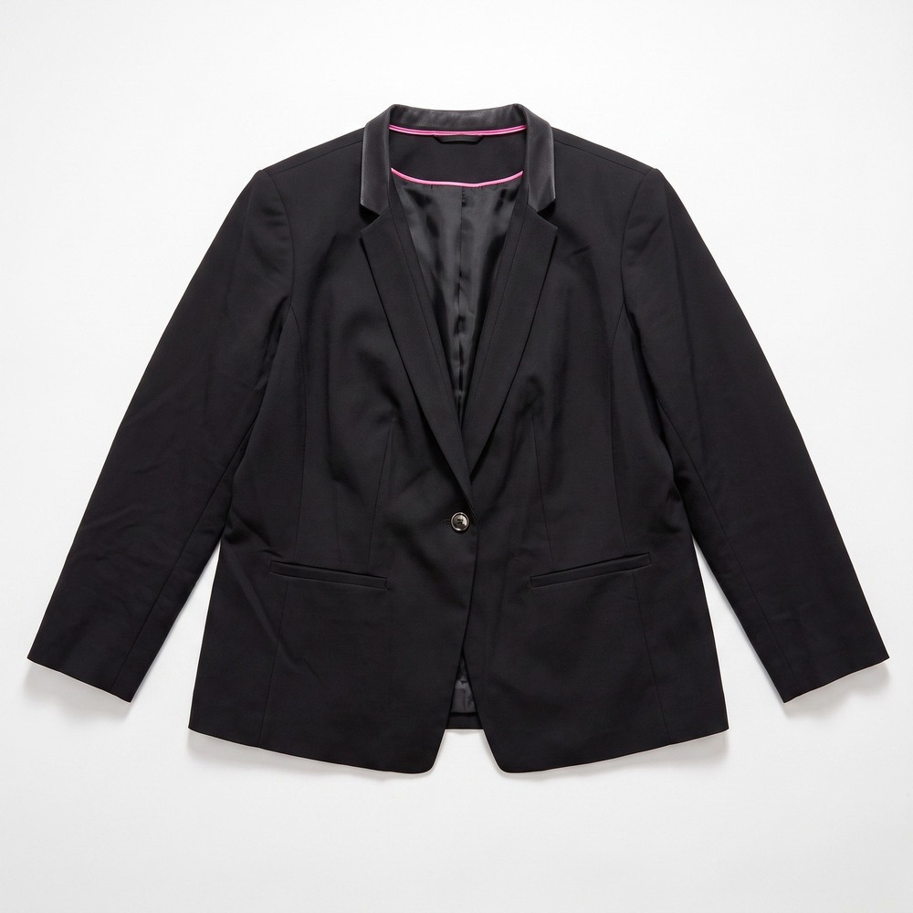 Vince Camuto 18W Black Blazer Womens Plus Size Professional Career Casual